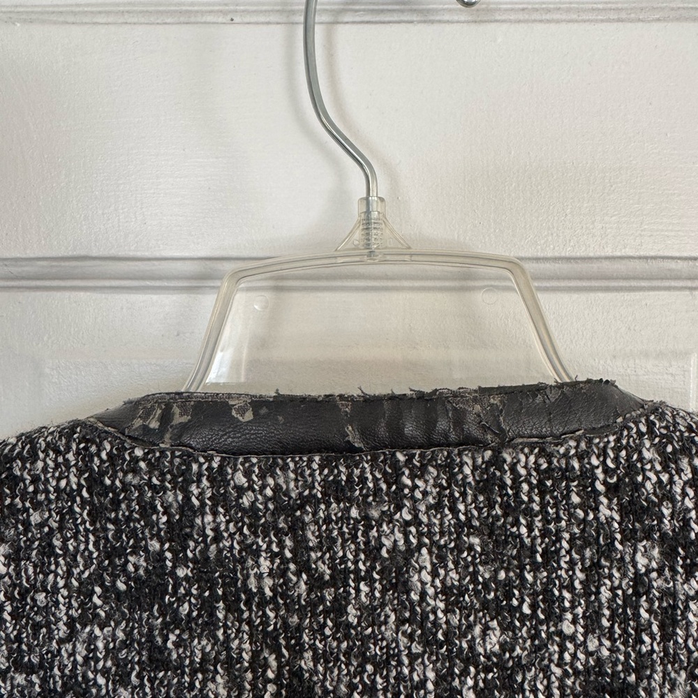 Black and White Tweed Women's Jacket - Picture 4 of 4
